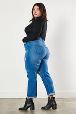 Load image into Gallery viewer, In the Clouds MOM Jeans
