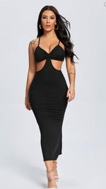 Load image into Gallery viewer, Hollow Out Halter Dress
